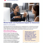 Mental Health and Psychosocial Support for Newcomers: Guidance for service providers